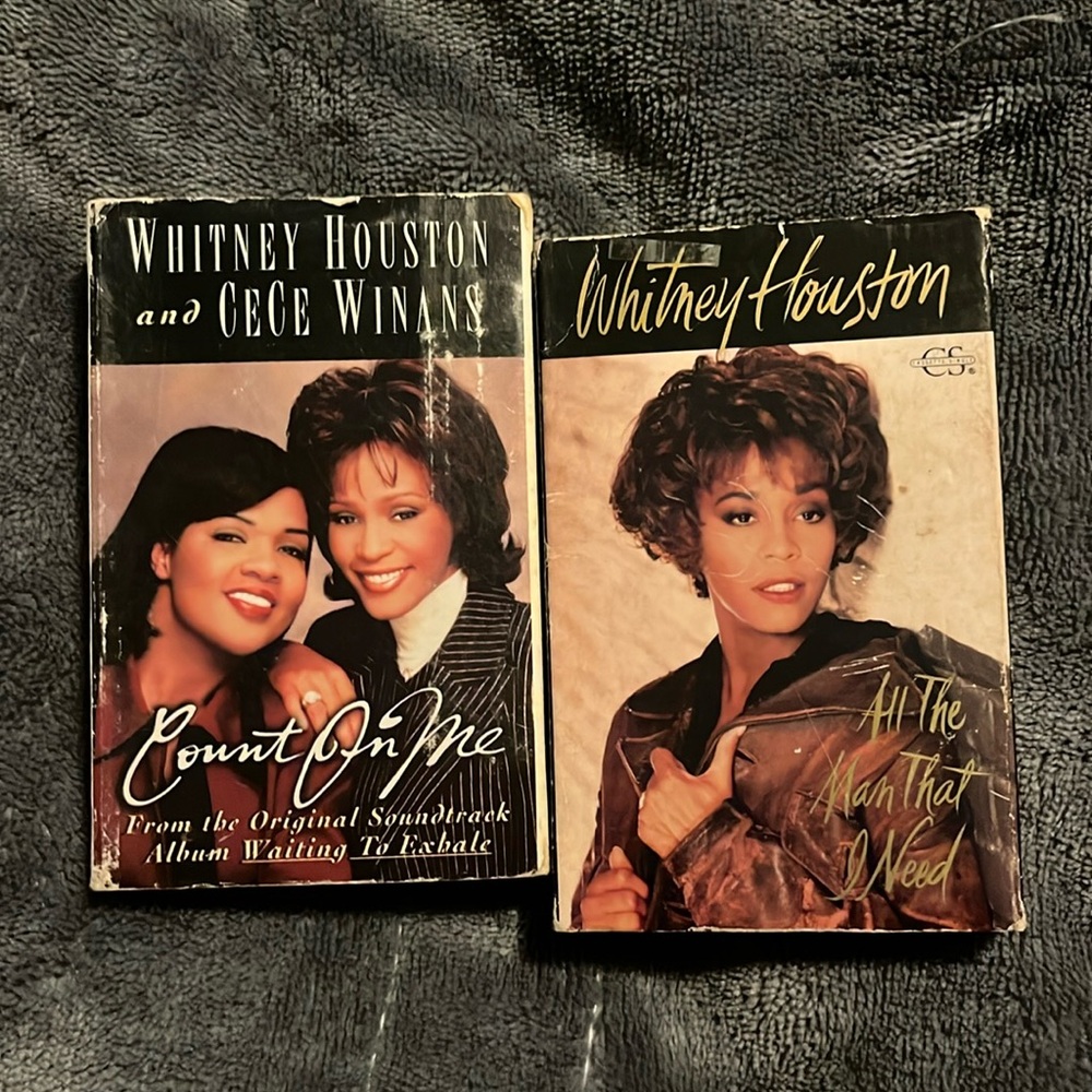 1995 & 1990 Whitney Houston cassettes